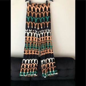 ZARA Printed Palazzo Trousers